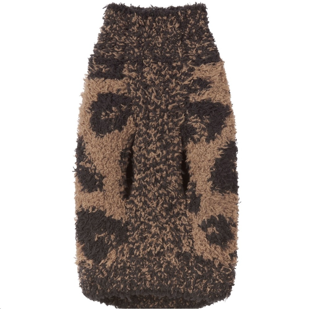 NWOT SKIMS COZY KNIT PET SWEATER LEOPARD SIZE LARGE SOLD OUT